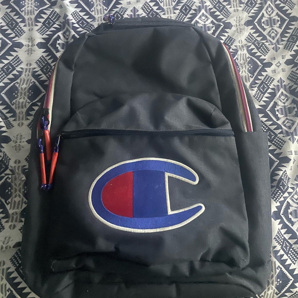 Champion dark blue bookbag